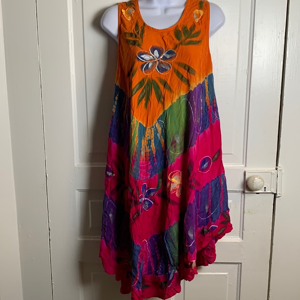 CYN by Cynthia Mehra Colorful Swimsuit Coverup Size OS